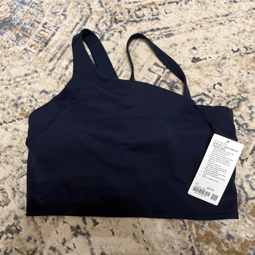 NWT lululemon Everlux Asymmetrical Tennis Tank